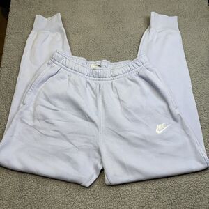 Nike Women's Jogger Sweatpants Med Light Blue Loose Fit Thick Waistband